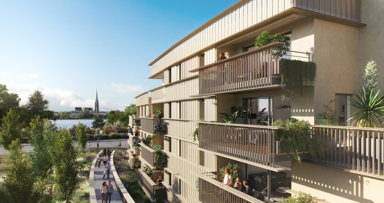 Achat / Vente immobilier neuf Bordeaux au pied du parc des Berges de la Garonne (33000) - Réf. 9202