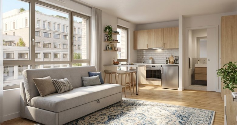 Achat / Vente immobilier neuf Bordeaux résidence étudiante quartier de la Bastide (33000) - Réf. 13845