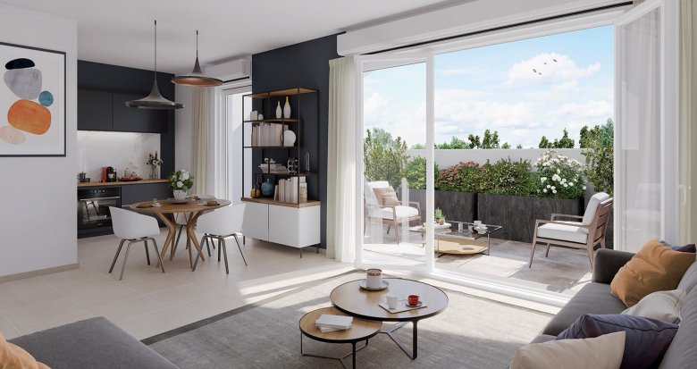 Achat / Vente immobilier neuf Carbon-Blanc à 5 min en voiture du centre commercial Grand Tour (33560) - Réf. 12616