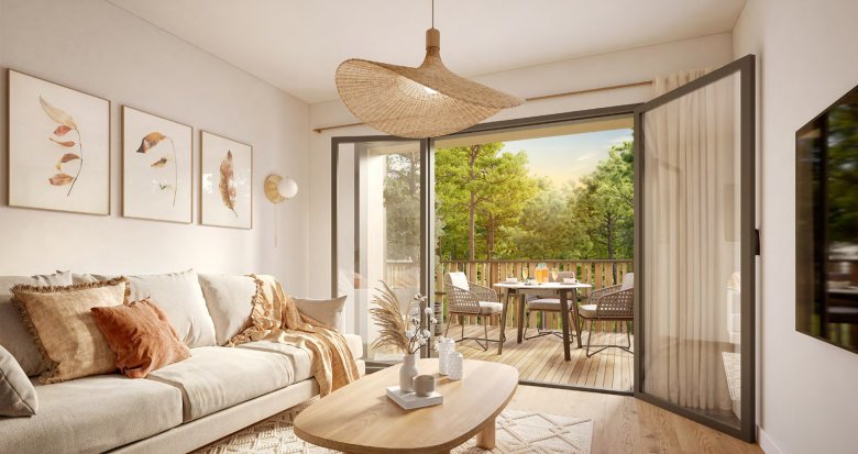 Achat / Vente immobilier neuf Lacanau résidence de tourisme à 1.5km de la plage (33680) - Réf. 12670