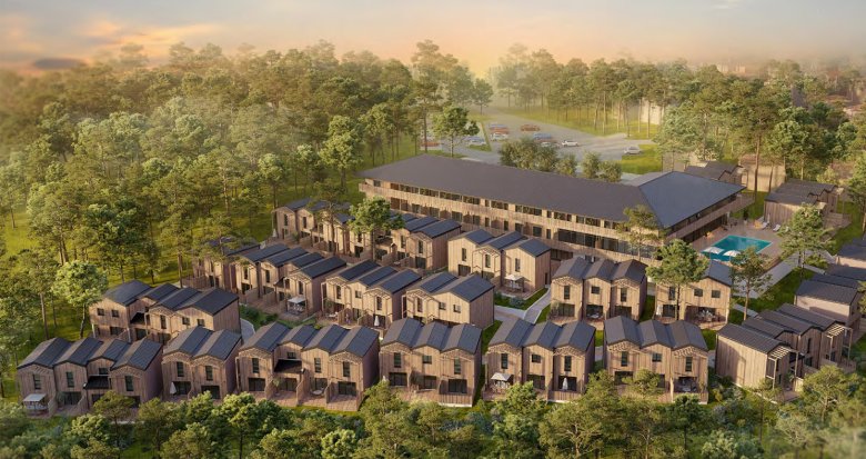 Achat / Vente immobilier neuf Lacanau résidence de tourisme à 1.5km de la plage (33680) - Réf. 12670