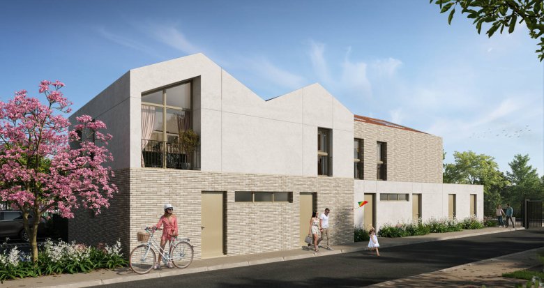 Achat / Vente immobilier neuf Mérignac villas à 200m du tram Frères Robinson (33700) - Réf. 8190