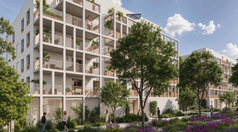 Programme immobilier neuf Les Jardins de Capelle - Bègles à proximité des berges de la Garonne (33130) - Référence : 14959