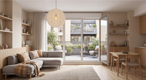 Programme immobilier neuf The Edge - Bègles : Résidence T2–T5 avec cadre familial et confort optimisé proche des transports (33130) - Référence : 14626