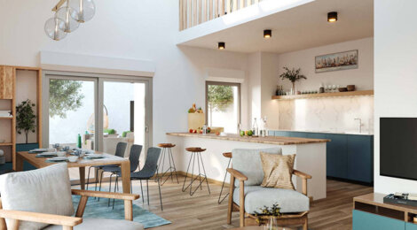 Programme immobilier neuf HABITER EST UNE ECHAPPEE BELLE - Bordeaux appartements avec terrasse au cœur de Brazza (33000) - Référence : 18106