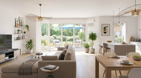 Programme immobilier neuf BORD'O CHARTRONS - Bordeaux cadre résidentiel Chartrons Bassins à flot appartements avec extérieur (33000) - Référence : 17164