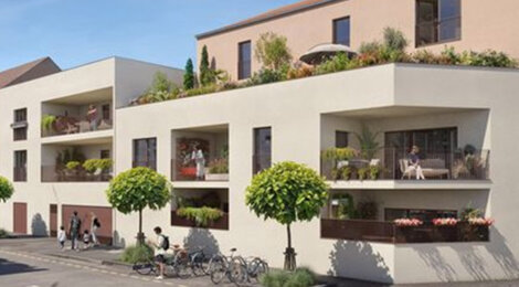 Programme immobilier neuf BORD'O CHARTRONS - Bordeaux cadre résidentiel Chartrons Bassins à flot appartements avec extérieur (33000) - Référence : 17164
