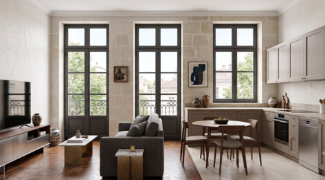 Programme immobilier neuf BOULEVARD WILSON - Bordeaux, charme de l’ancien proche du Parc Bordelais (33000) - Référence : 17978