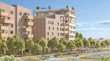 Programme immobilier neuf QUAI 54/56 ARTISANAT - Bordeaux proche quartier Brazza rive droite (33000) - Référence : 13963