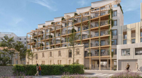 Programme immobilier neuf HORIA - Bordeaux quartier Belcier Saint-Jean dans un cadre résidentiel (33000) - Référence : 17160