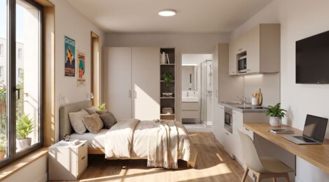 Programme immobilier neuf Belora - Bordeaux résidence étudiante proche ESMOD et de l’INSPÉ (33000) - Référence : 18578