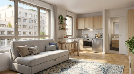 Programme immobilier neuf KLEEZI | THIERS BORDEAUX - Bordeaux résidence étudiante quartier Bastide près tram (33000) - Référence : 14951