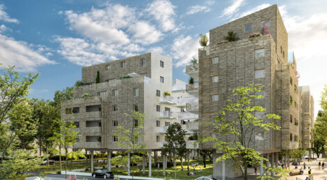 Programme immobilier neuf Brazza Lib - Bordeaux, résidence neuve et cadre résidentiel verdoyant en bord de Garonne (33000) - Référence : 15944