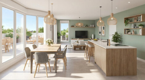 Programme immobilier neuf Brazza Lib - Bordeaux, résidence neuve et cadre résidentiel verdoyant en bord de Garonne (33000) - Référence : 15944