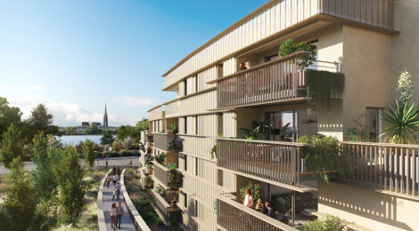 Programme immobilier neuf Estuaire - Bordeaux, résidence neuve et qualité de vie près du parc des Berges (33000) - Référence : 15946