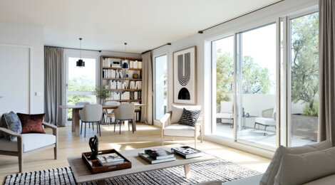 Programme immobilier neuf ICONE Cauderan - Bordeaux : Résidence studio–T5 avec cadre naturel et confort optimisé proche des commodités (33000) - Référence : 6718