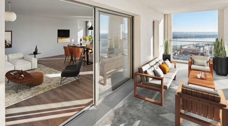 Programme immobilier neuf QUAI NEUF-ADELAIDE - Bordeaux : Résidence studio–T5 avec cadre verdoyant et confort optimisé proche des espaces naturels (33000) - Référence : 14264