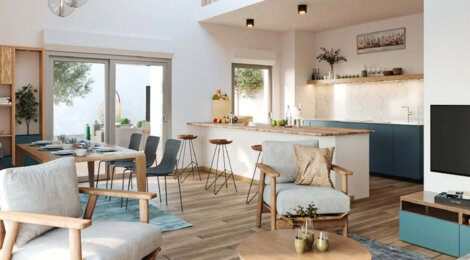 Programme immobilier neuf L'échappée belle - Bordeaux vie urbaine rive droite près des Chartrons (33000) - Référence : 17436