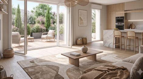 Programme immobilier neuf Domaine Palomino - Bruges : Résidence T4–T5 avec cadre familial et confort optimisé proche des transports (33520) - Référence : 14563