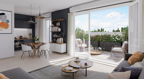 Programme immobilier neuf Domaine Lafontaine - Carbon-Blanc cadre résidentiel paisible aux portes de Bordeaux (33560) - Référence : 15011