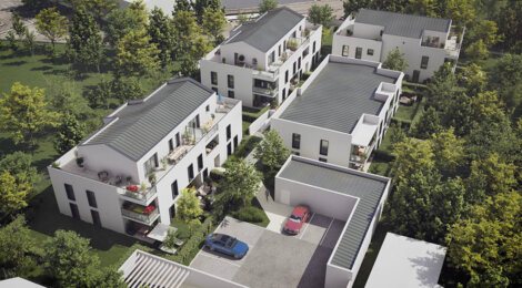 Programme immobilier neuf L'ÉCRIN BLANC - Carbon-Blanc : Résidence T2–T4 avec cadre naturel et confort optimisé proche des commodités (33560) - Référence : 14452