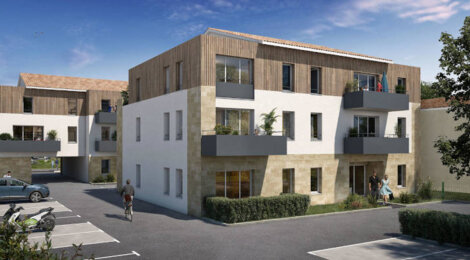 Programme immobilier neuf COEUR CARIGNAN - Carignan-de-Bordeaux : Résidence T1–T3 avec cadre verdoyant et confort optimisé proche des commodités (33360) - Référence : 4874