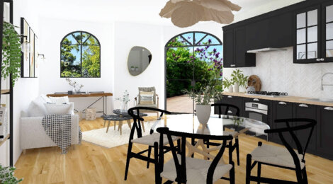 Programme immobilier neuf LES MAGNOLIAS - Cavignac : logements neufs et réhabilités en centre-ville, verdure et confort moderne (33620) - Référence : 15052