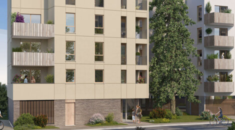 Programme immobilier neuf Les Terrasses d'Anatole - Cenon logements avec extérieur près du tramway (33150) - Référence : 18259