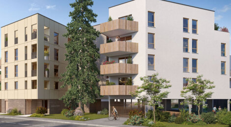 Programme immobilier neuf Les Terrasses d'Anatole - Cenon logements avec extérieur près du tramway (33150) - Référence : 18259