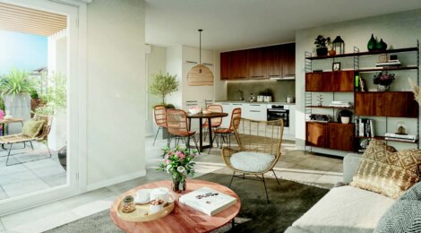 Programme immobilier neuf Latitude 270 - Floirac : Résidence studio–T5 avec cadre verdoyant et confort optimisé proche des commodités (33270) - Référence : 6409