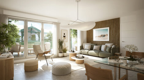 Programme immobilier neuf COTE SALINE - Gujan-Mestras : logements neufs sécurisés et verdoyants proche des commodités (33470) - Référence : 14981