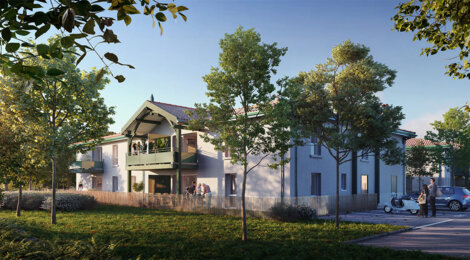 Programme immobilier neuf COTE SALINE - Gujan-Mestras : logements neufs sécurisés et verdoyants proche des commodités (33470) - Référence : 14981