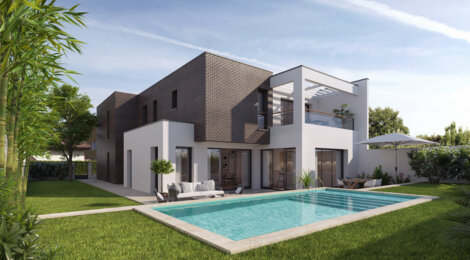 Programme immobilier neuf Villa Lumière -  Le Bouscat : logements neufs sécurisés et verdoyants avec piscine privée (33110) - Référence : 8040
