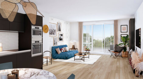 Programme immobilier neuf CEÏBA - Appartements - Le Bouscat : Résidence T1–T5 avec cadre moderne et confort optimisé proche des transports (33110) - Référence : 14257