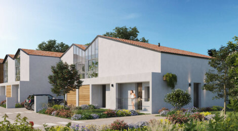 Programme immobilier neuf Les Ateliers d'Iris - Mérignac maisons avec jardins près du Parc du Bourgailh (33700) - Référence : 18429