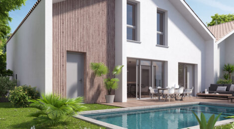 Programme immobilier neuf VILLAS DES ARTS - Mérignac villas contemporaines proches de Bordeaux (33700) - Référence : 18478