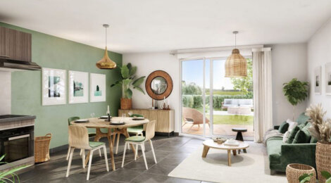 Programme immobilier neuf VISTA VINIA - Sainte-Eulalie : Résidence T3–T4 avec cadre champêtre et confort familial proche des espaces verts (33560) - Référence : 13107