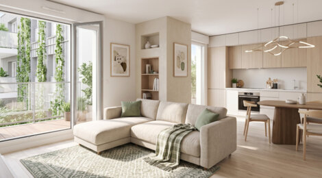 Programme immobilier neuf Green Falls - Talence : Résidence T2–T5 avec cadre résidentiel et confort optimisé proche des commodités (33400) - Référence : 6992