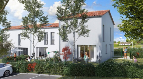 Programme immobilier neuf Domaine de l'Entre-deux-mers - Targon maisons 4 pièces avec jardin en Entre-deux-Mers (33760) - Référence : 17256