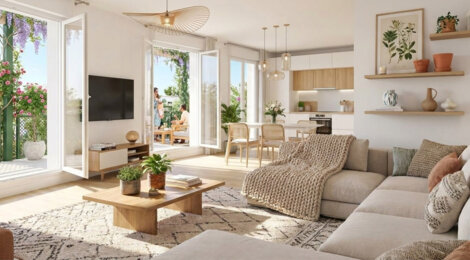 Programme immobilier neuf TOLENA - Toulenne appartements avec jardin près de Langon (33210) - Référence : 17411