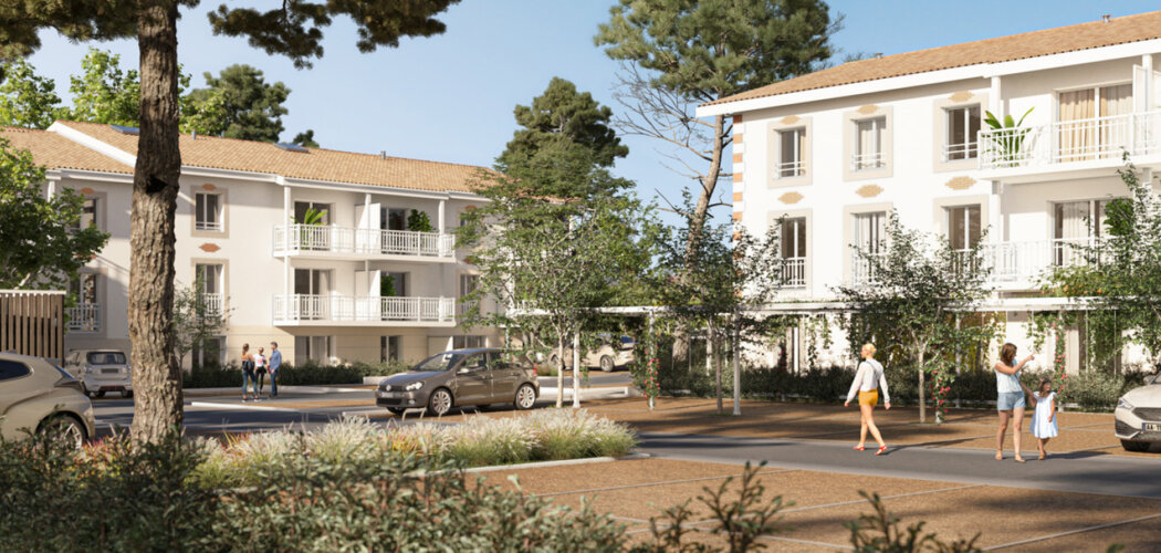 Programme immobilier neuf LE HAMEAU DE LA HOUNA - Belin-Béliet cœur de ville près du marché (33830) - Référence : 18618