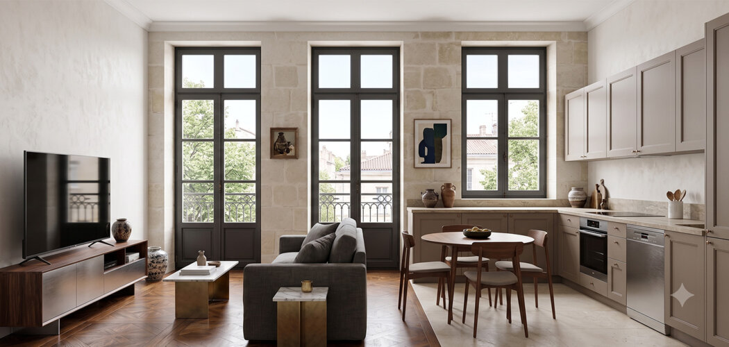 Programme immobilier neuf BOULEVARD WILSON - Bordeaux, charme de l’ancien proche du Parc Bordelais (33000) - Référence : 17978