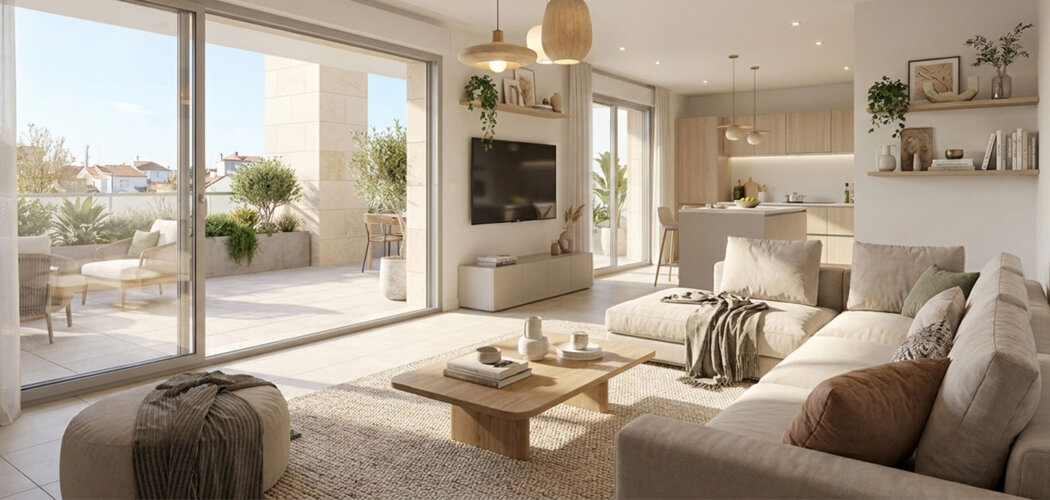 Programme immobilier neuf Terres Blanches - Carbon Blanc cadre résidentiel proche tram A et rocade (33560) - Référence : 17608