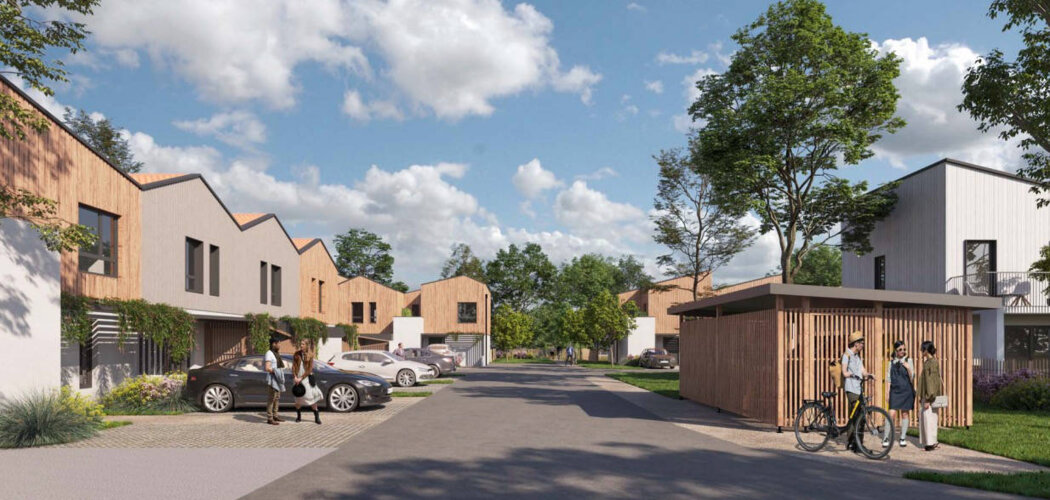 Programme immobilier neuf LES MAISONS DE ROCALYS - Phase 2 - Carbon-Blanc : logements neufs sécurisés et verdoyants proche des commodités (33560) - Référence : 7995