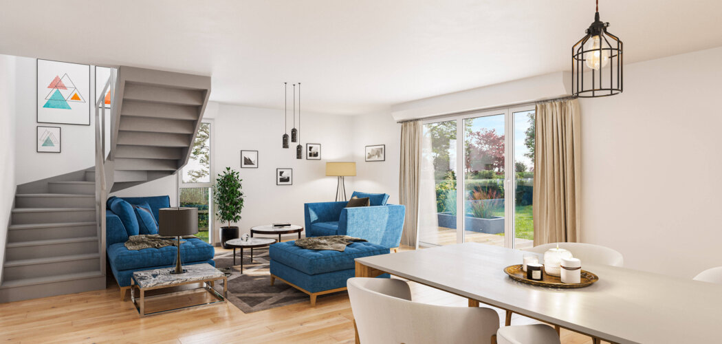 Programme immobilier neuf LES MAISONS DE ROCALYS - Phase 2 - Carbon-Blanc : logements neufs sécurisés et verdoyants proche des commodités (33560) - Référence : 7995