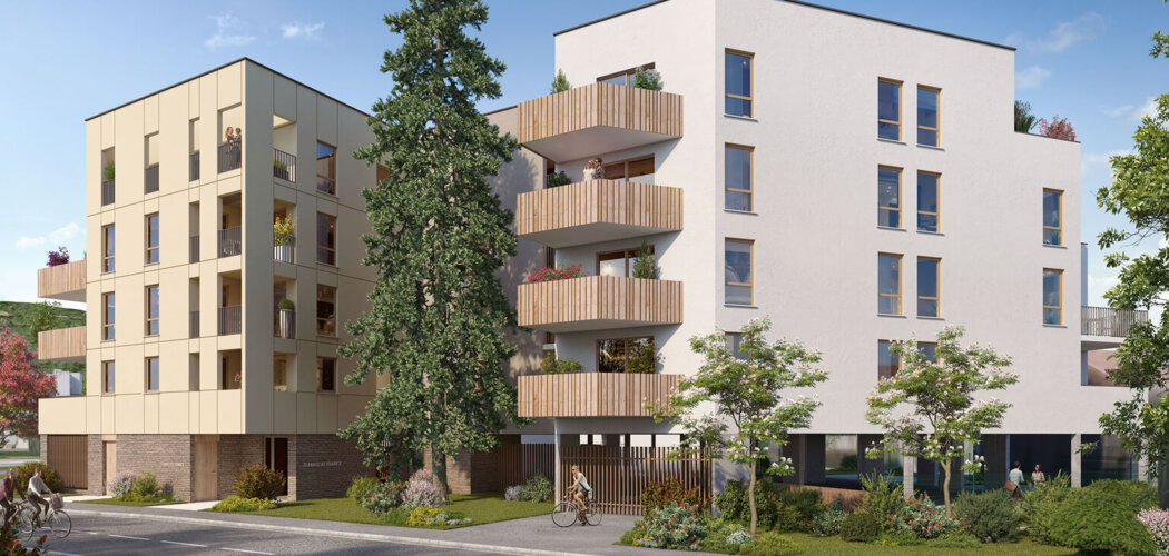 Programme immobilier neuf Les Terrasses d'Anatole - Cenon logements avec extérieur près du tramway (33150) - Référence : 18259