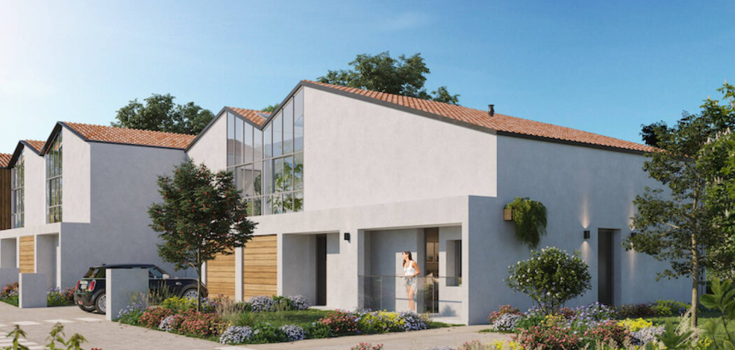 Programme immobilier neuf Les Ateliers d'Iris - Mérignac maisons avec jardins près du Parc du Bourgailh (33700) - Référence : 18429
