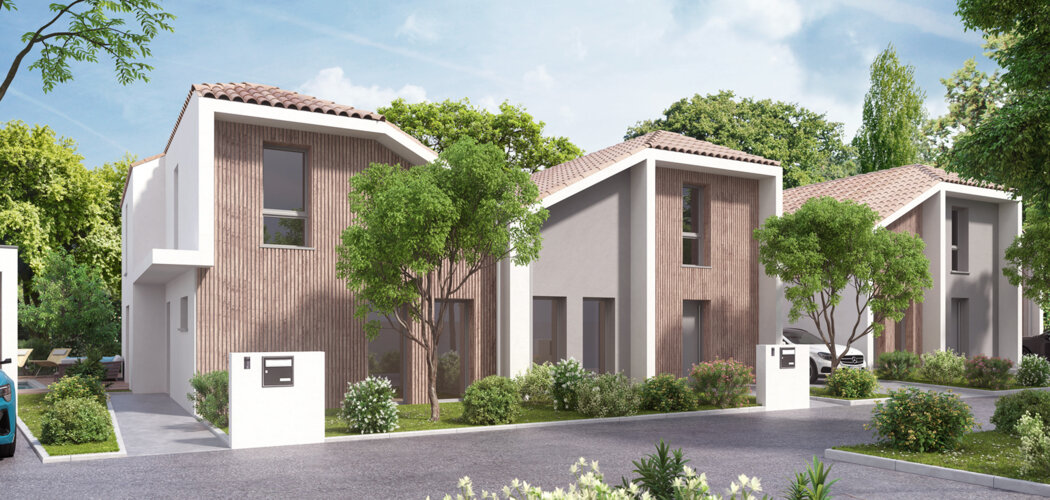 Programme immobilier neuf VILLAS DES ARTS - Mérignac villas contemporaines proches de Bordeaux (33700) - Référence : 18478