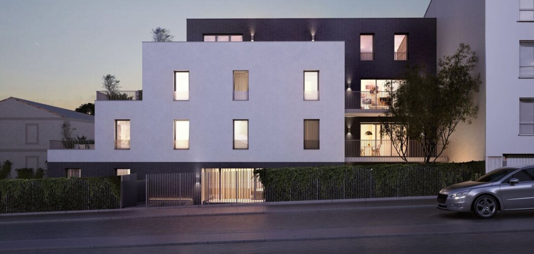Programme immobilier neuf CONFIDENS - Pessac centre résidence contemporaine proche du tram B (33600) - Référence : 18509