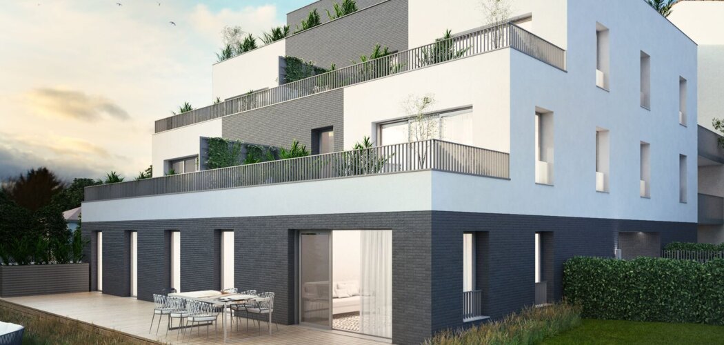 Programme immobilier neuf CONFIDENS - Pessac centre résidence contemporaine proche du tram B (33600) - Référence : 18509